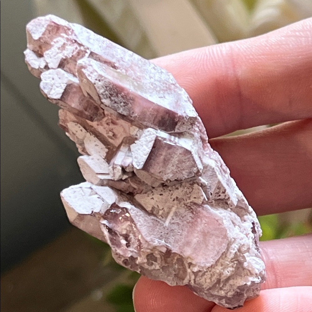 Raw Pink lithium Crystal Cluster